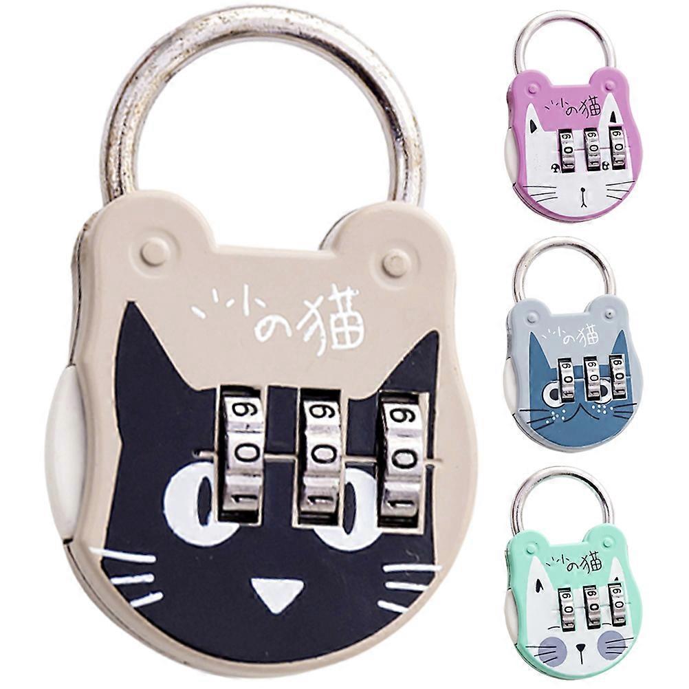 4er-set Praktische Vorhängeschlösser Mit Multifunktionalen Zahlenschlössern Für Spinde Und Schränke – Wohnaccessoires-5.4x3.5cm