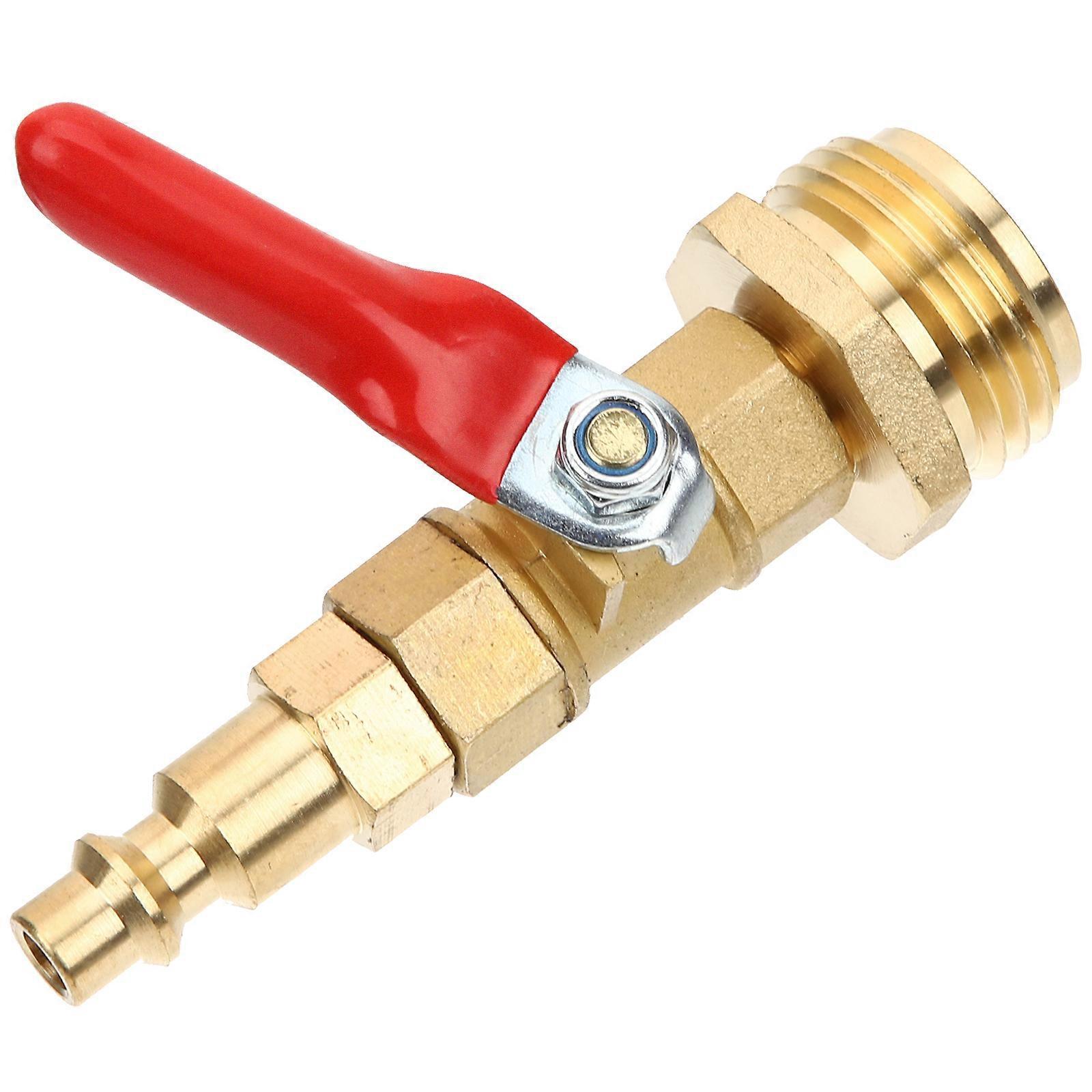Winterfester Adapter Aus Messing, Winterfestverschraubung, Ausblasvorrichtung, Wasserschlauchanschluss, 1/4-zoll-außengewinde-8x3cm