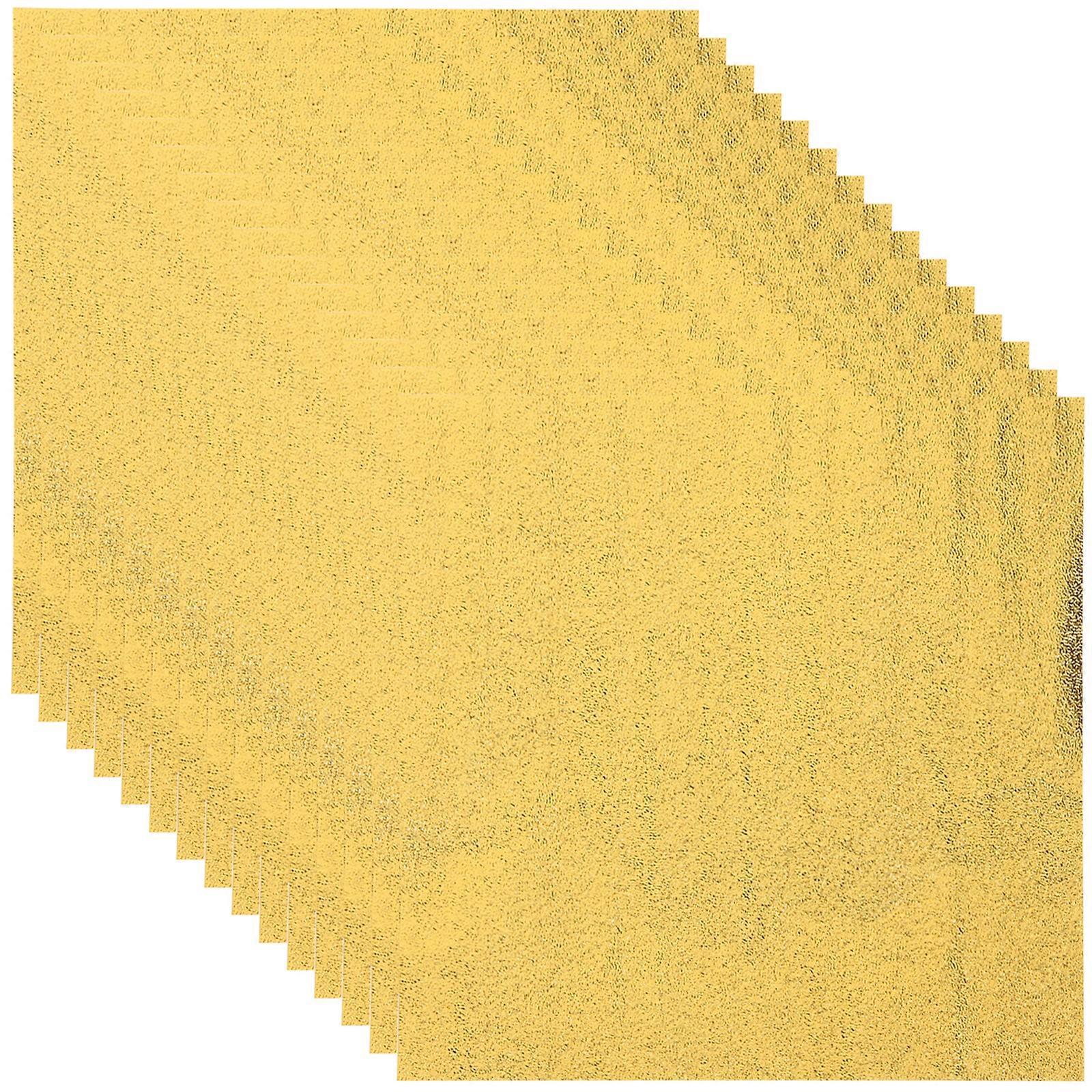 200 Stück Choceur Schokoladen-geschenkpapier, Teepulver-verpackungspapier, Lutscher-verpackungspapier, Quadratische Aluminiumfolienpapiere-12x12cm-golden