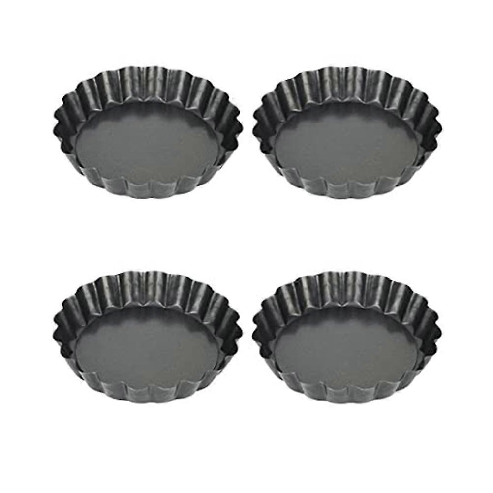 4-teiliges Set: Quiche-backform, Runde Pizzaform, Kuchenbackform Mit Losem Boden-10x10cm