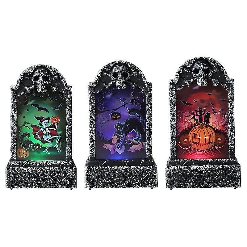 3-teiliges Set Geisterhauslampen Für Halloween-dekorationen