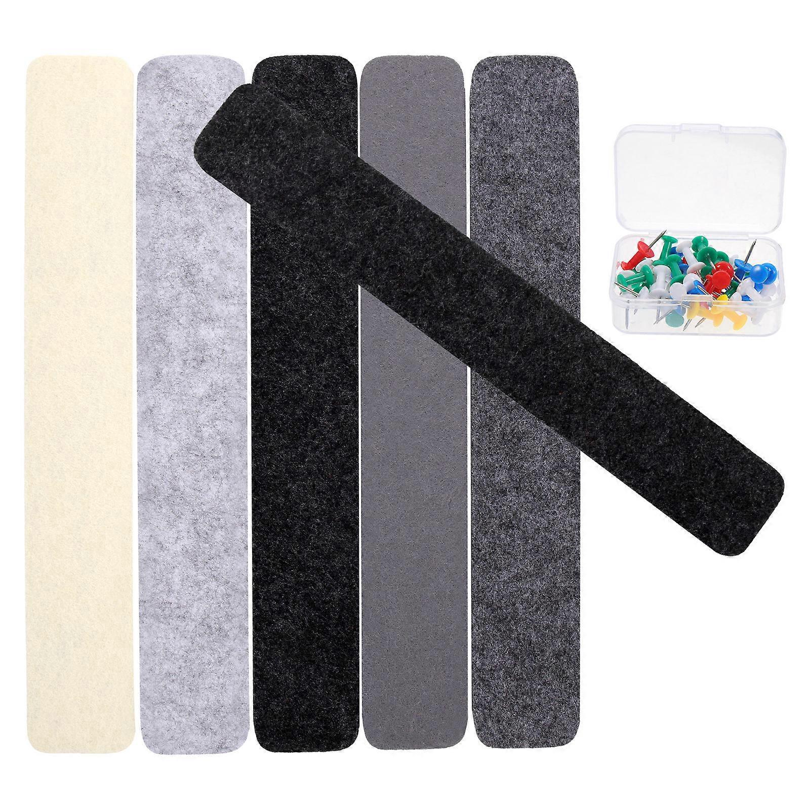1 Set Filz-pinnwandstreifen Für Büros Und Zuhause-33x5cm