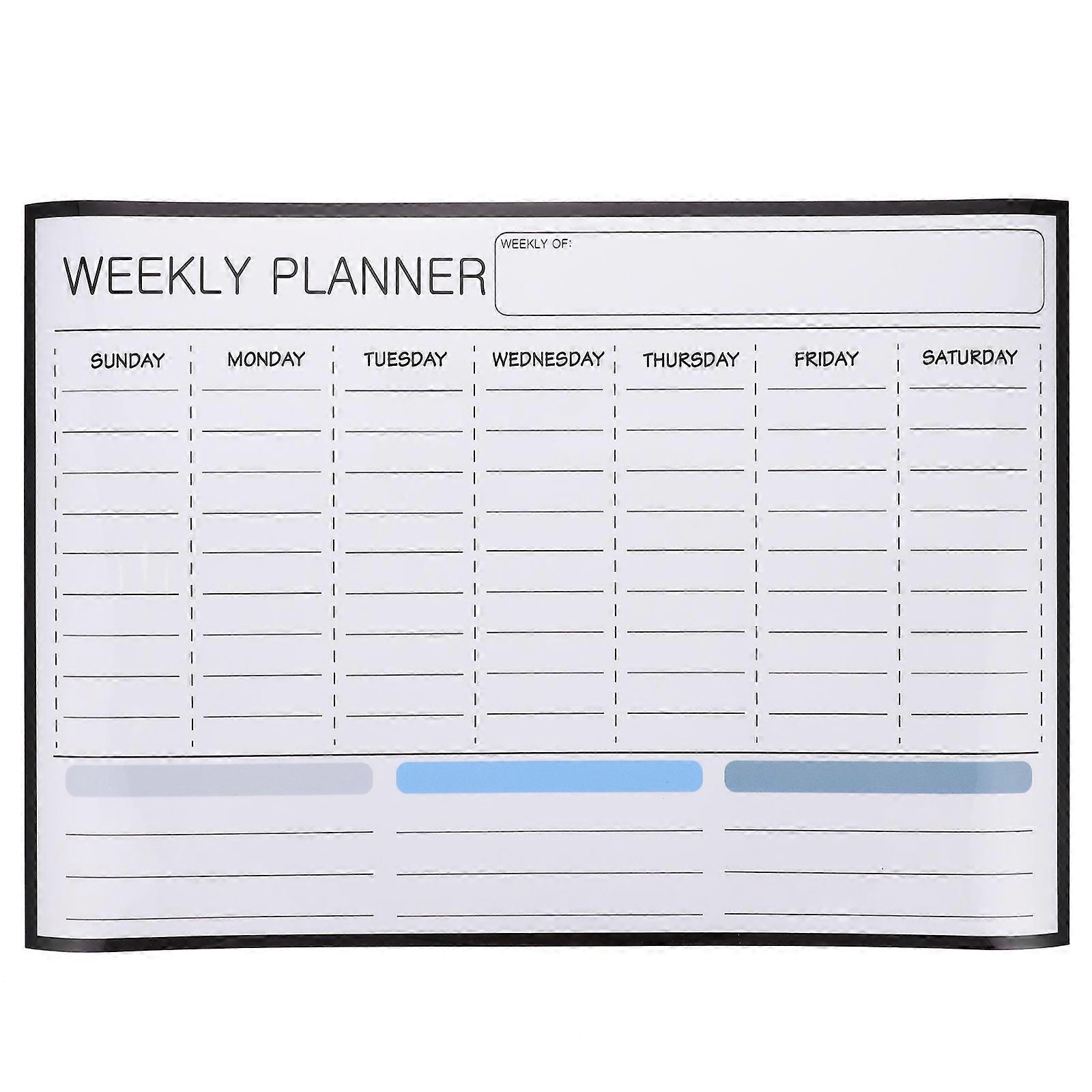 Haushaltskühlschrankkalender, Multifunktionale Kühlschranktafel, Praktische Terminplantafel-42x29.7x0.1cm-white 1