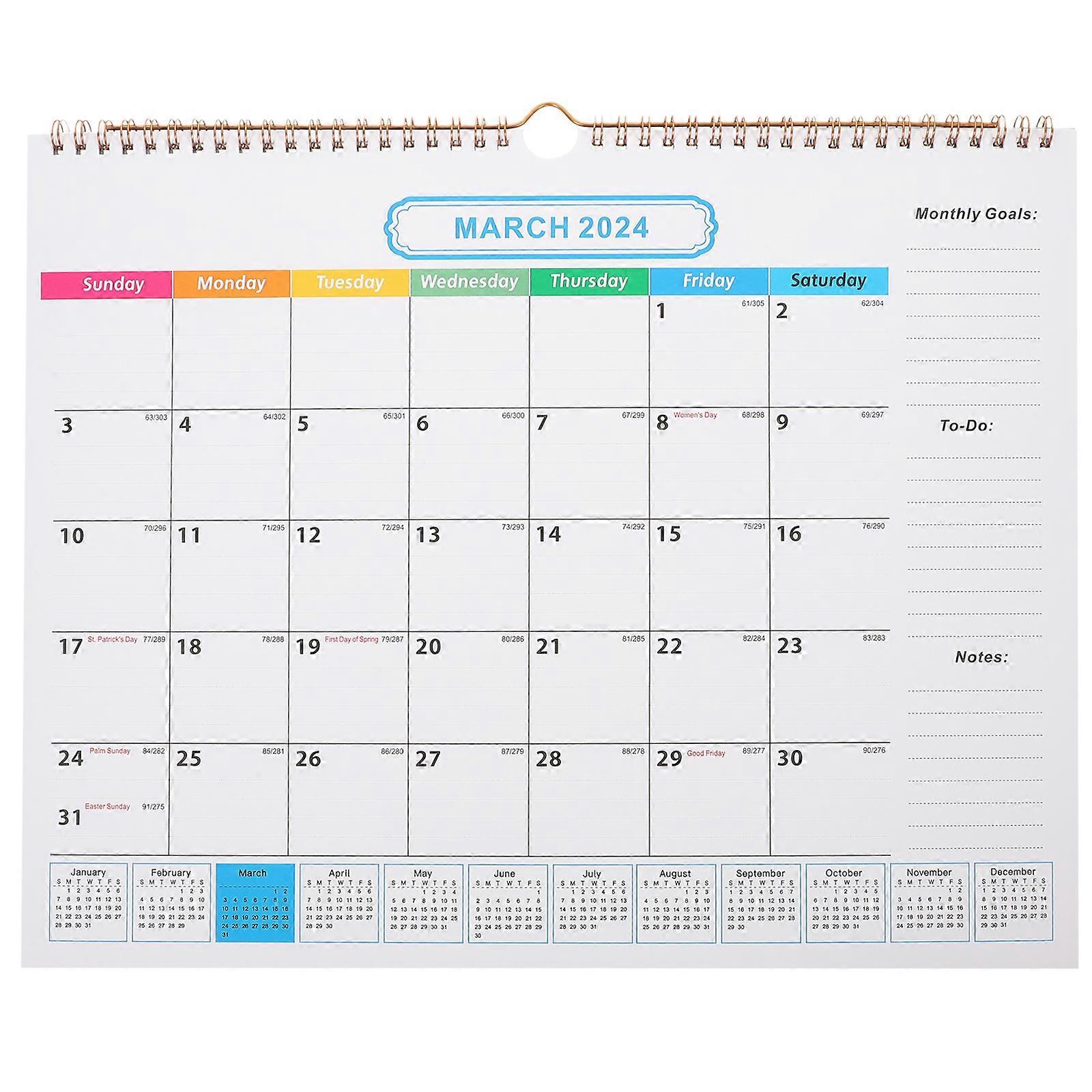 Wandkalender Zur Organisation, Countdown-kalender, Hängekalender, Monatskalender-38.1x30.5cm
