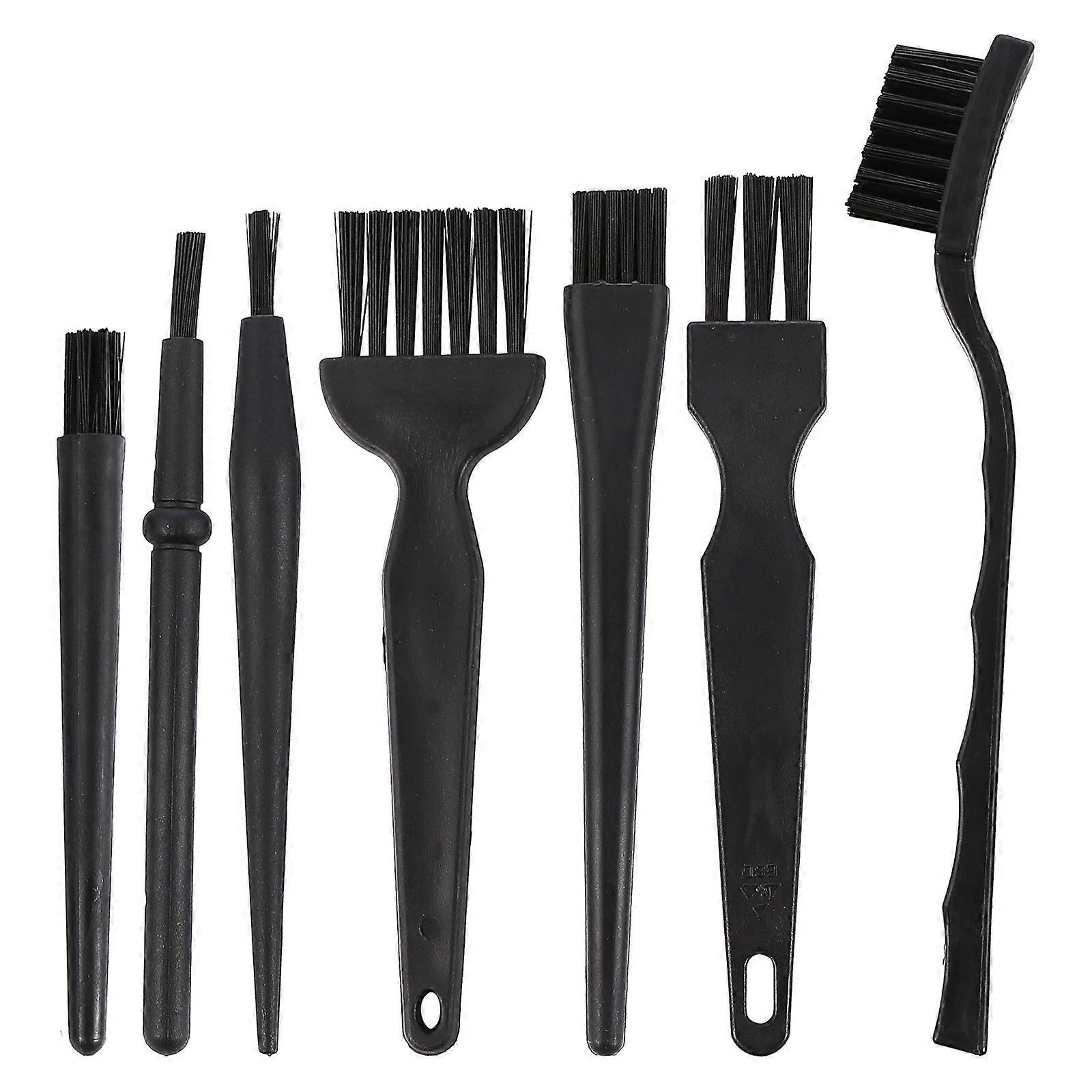 7-teiliges Reinigungsbürsten-set, Antistatische Reinigungsbürste, Tastaturreinigungsbürste-14x4cm-black