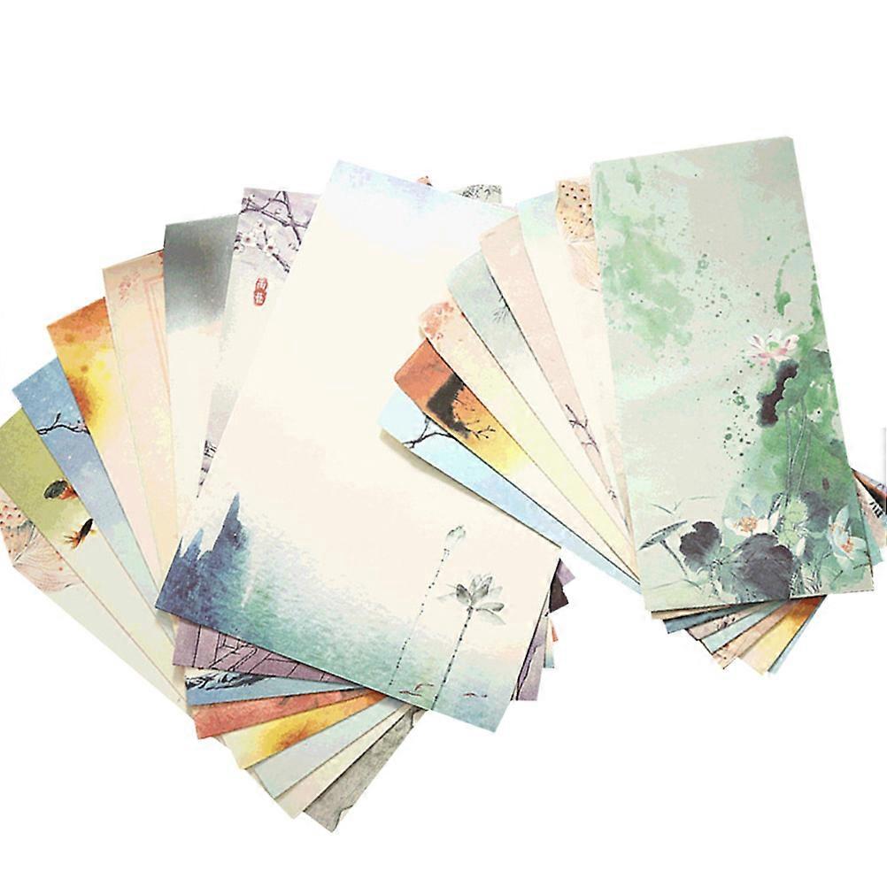 Sets Bedruckter Briefumschläge Und Briefpapier Im Chinesischen Stil, Wunderschöne Muster, Briefumschläge, Schreibwarenset, Briefumschlagset, Zufällige Ausführung-m