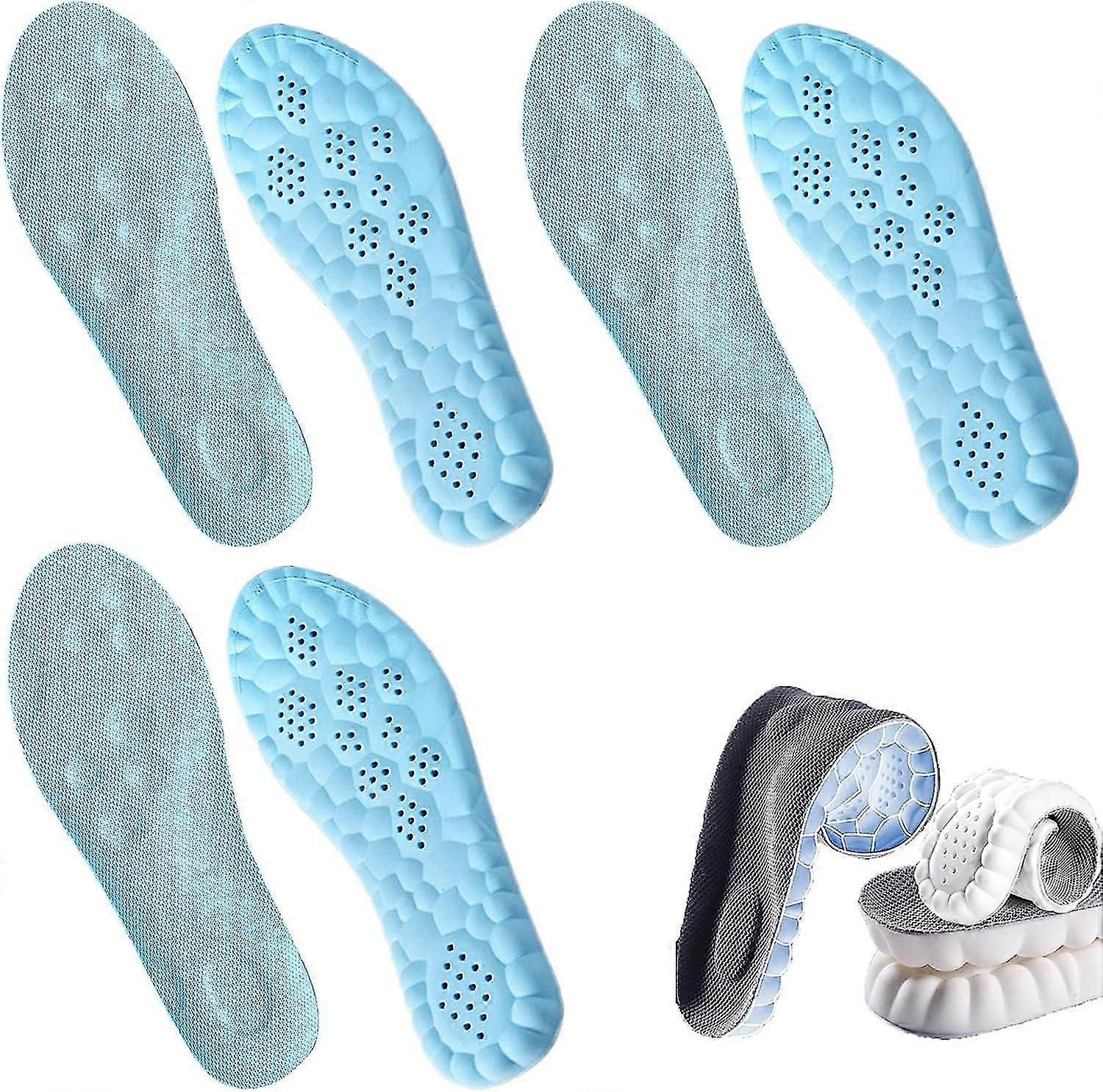 4d-einlegesohlen, 4d-sportschuh-einlegesohlen, 4d-cloud-technologie-sporteinlegesohlen, Weiche Fußschutz-cloud-einlegesohle-41-42-agate Green