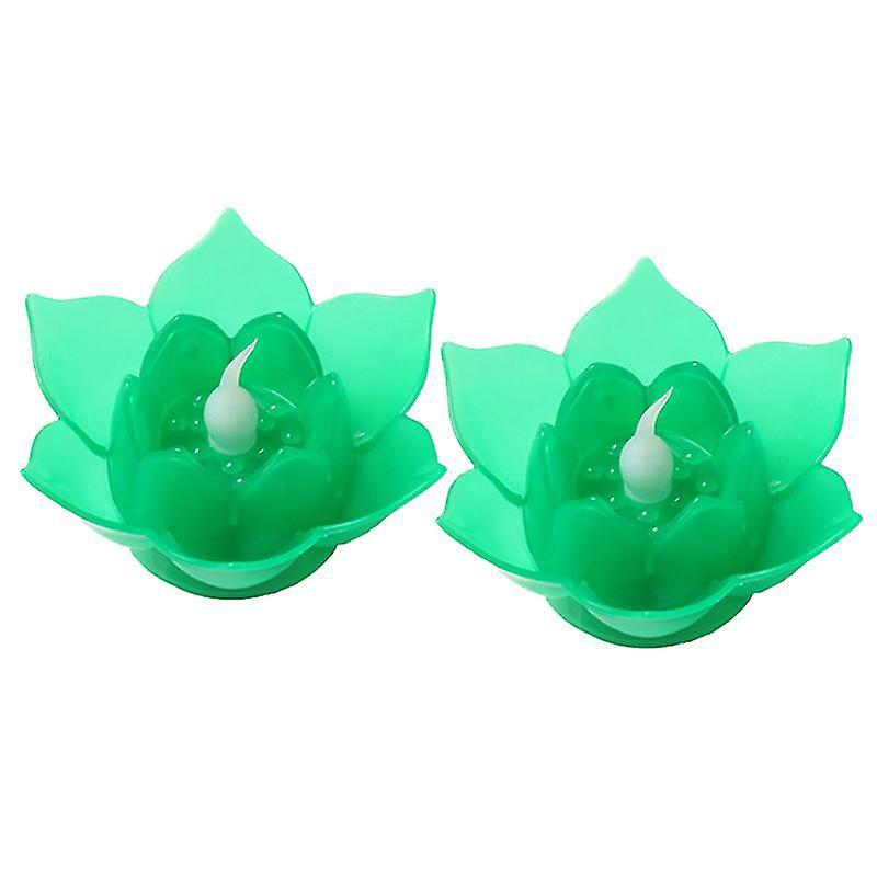 2 Stück Led-lotuslichter