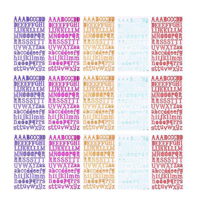 15 Alphabet-aufkleber