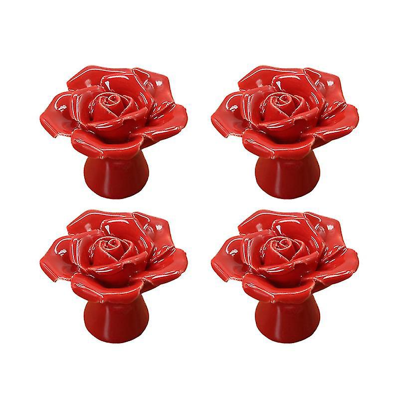 4 Stück Rosenschrankknöpfe