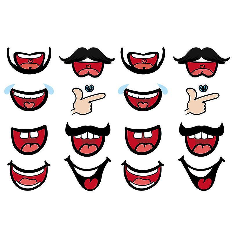 8er-packung Gesichtsmaskenaufkleber