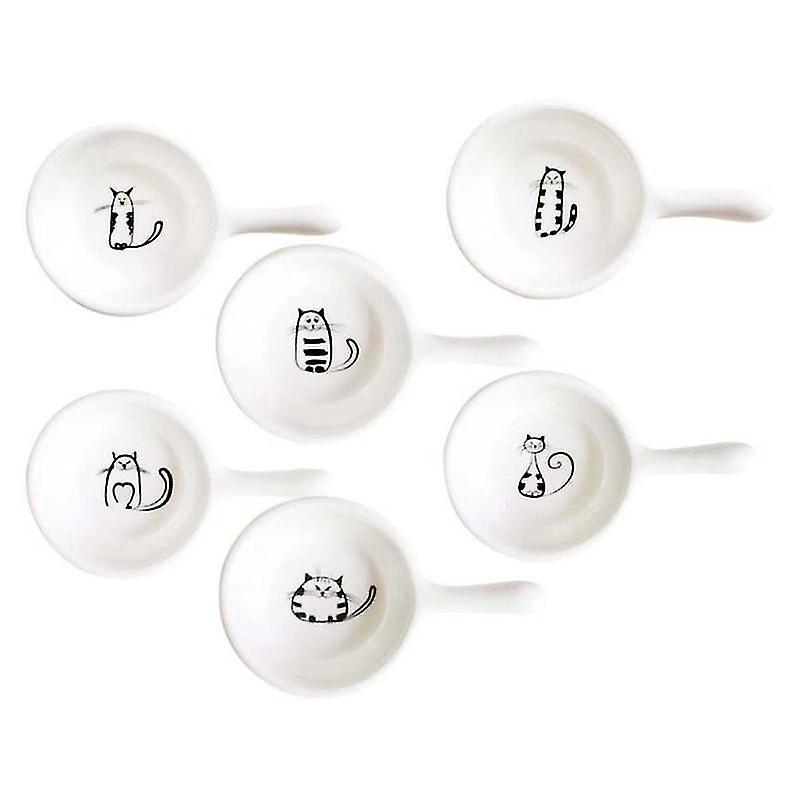 6-teiliges Keramik-saucenschälchen-set