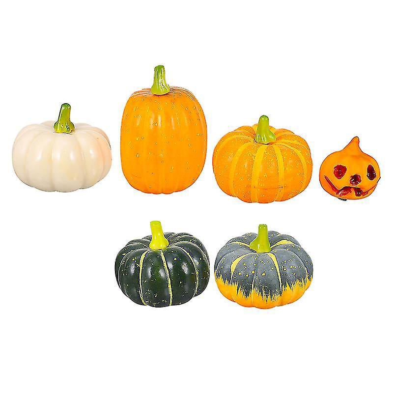6 Stück Halloween-kürbisse Zur Dekoration