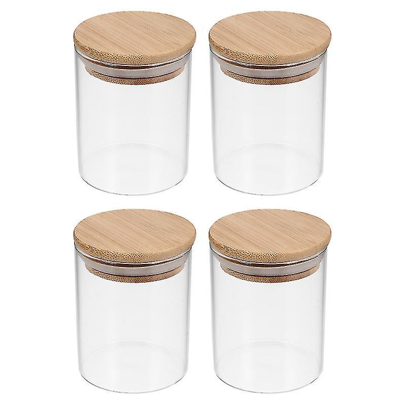 4 Stück Glas-teedosen