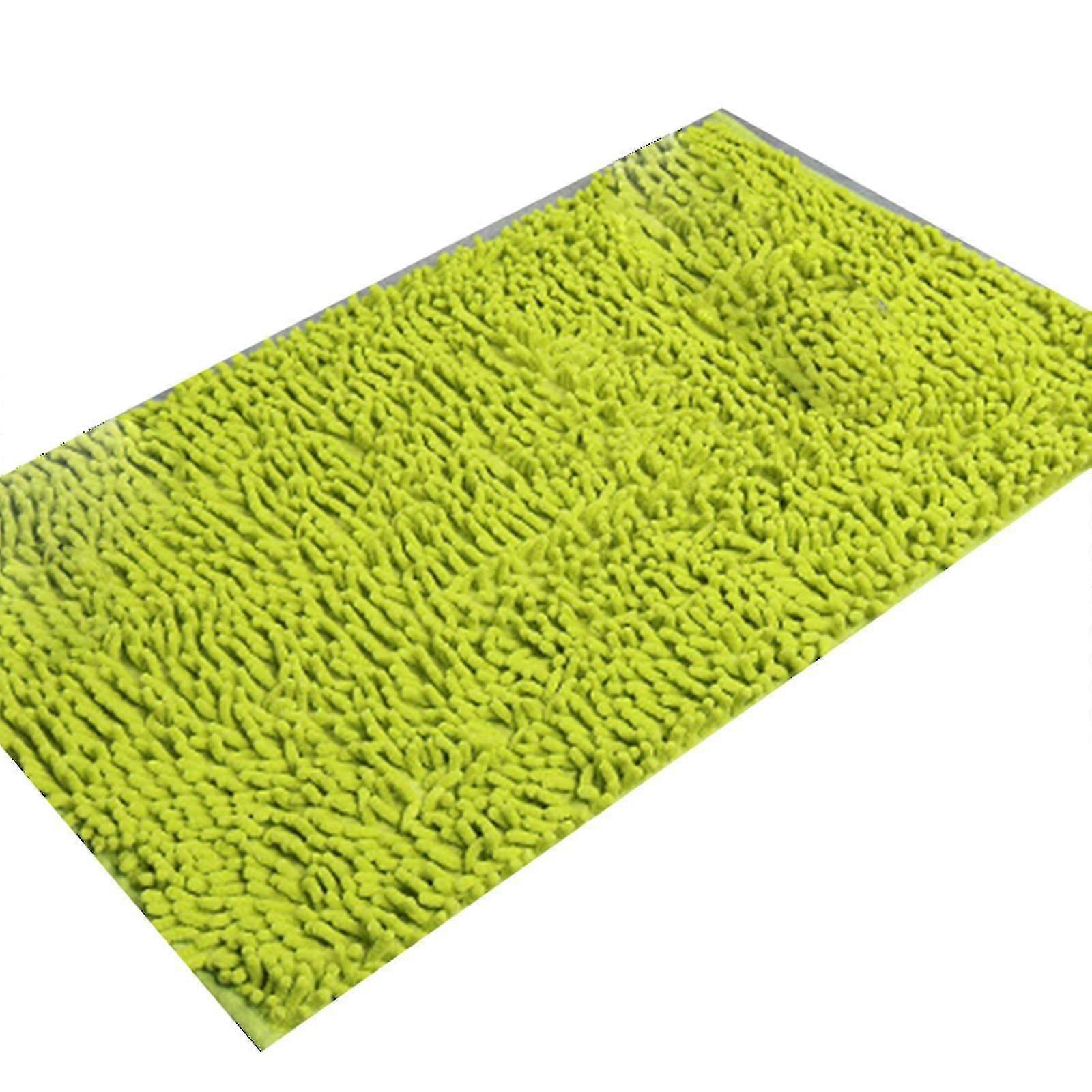 Chenille-badematte: Weich, Flauschig Und Komfortabel, Super Saugfähig Und Dick, Rutschfest.-green