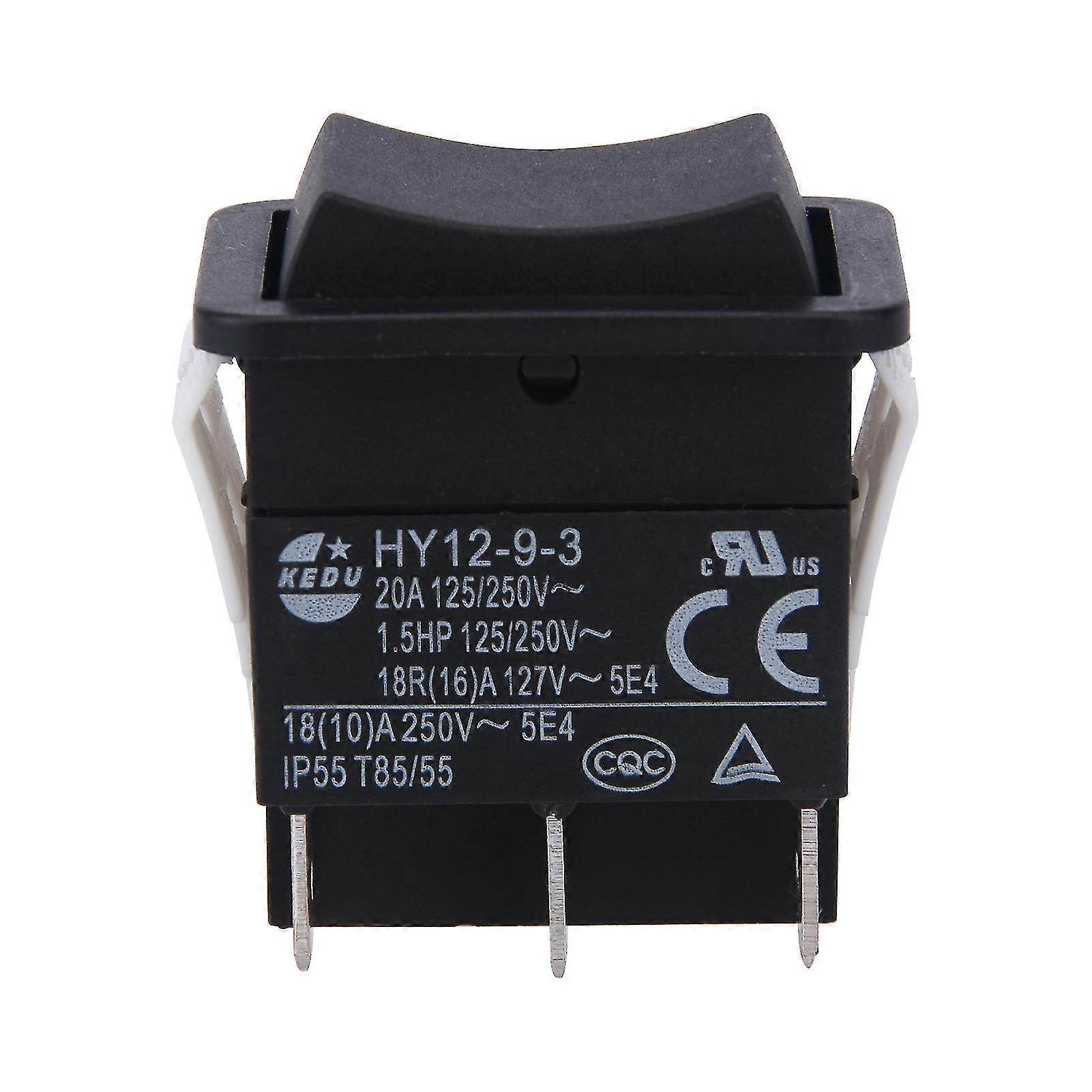 Hy12-9-3 Kleiner Industrieller Ein-/ausschalter Mit Lichtbogensicherung, Einpolig, Wippschalter, Druckknopf-1pc