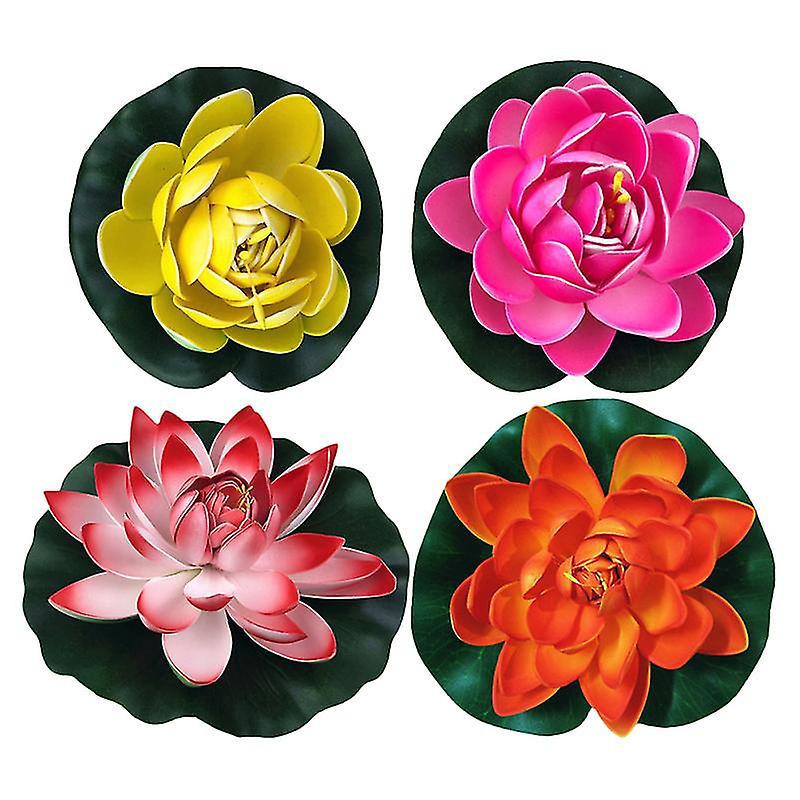 4-teilige Deko-lotus-imitation