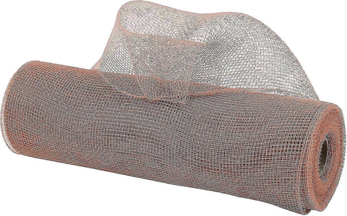 Roségoldenes Dekonetz, 25 Cm Breites Roségoldenes Netzband Für Den Weihnachtsbaum