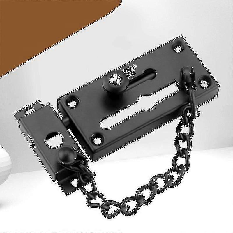 Verstärkter, Diebstahlsicherer Sicherheits-türriegel Aus Edelstahl 304-black