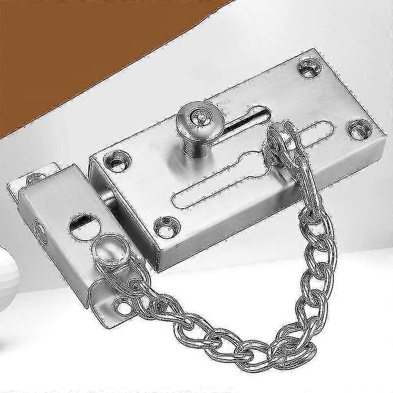 Verstärkter, Diebstahlsicherer Sicherheits-türriegel Aus Edelstahl 304-silver