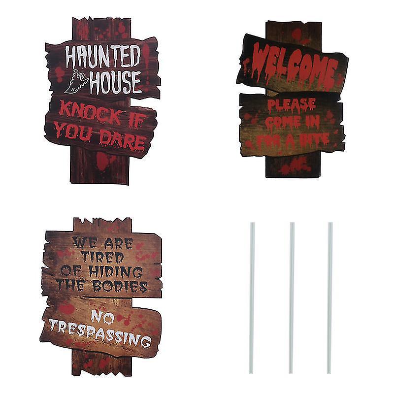3 Stück Halloween-rasenpfähle