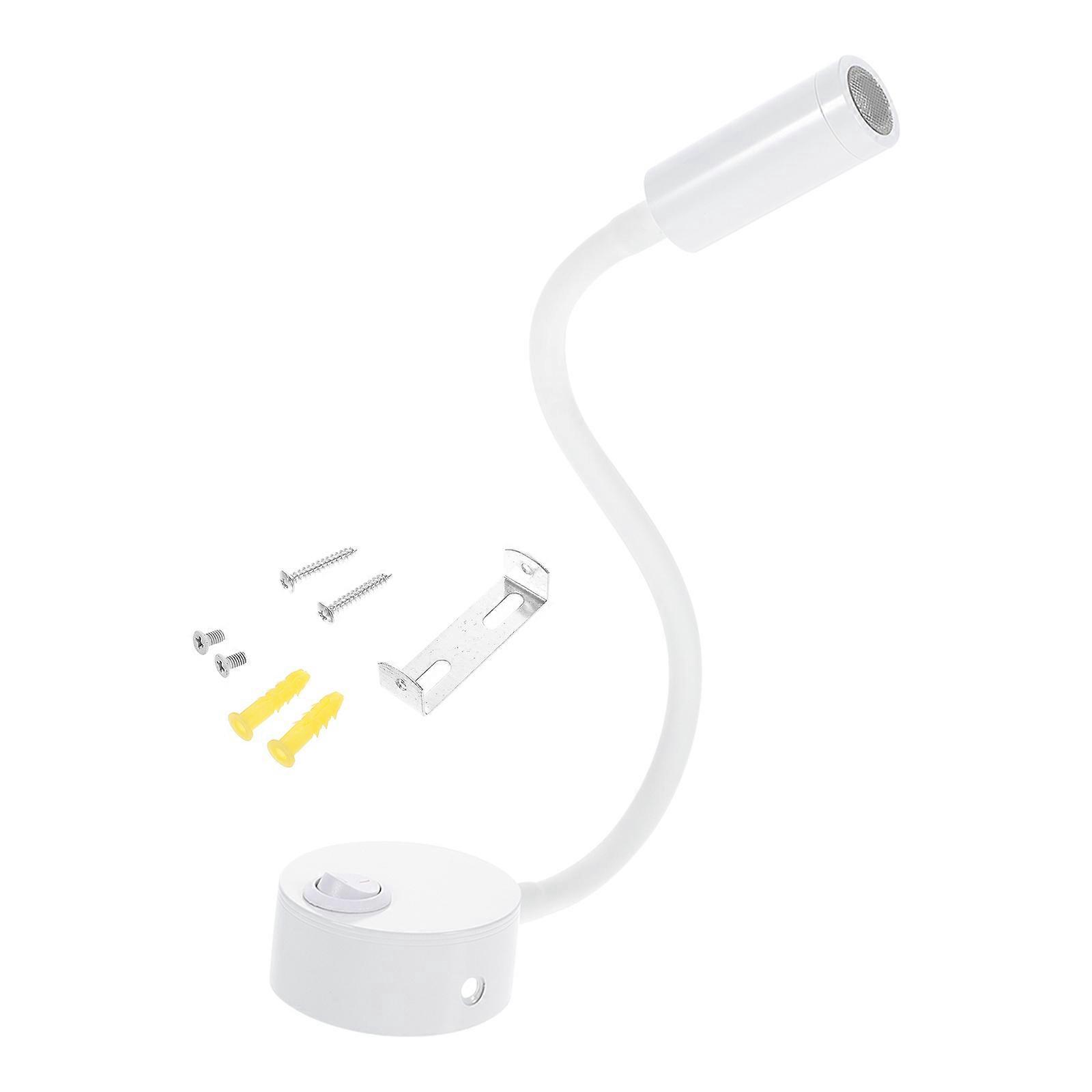 Nachttischlampe Mit Flexiblem Schlauch, Led-nachtlicht, Wohnmobil-bett-leseleuchte-20x14cm-white