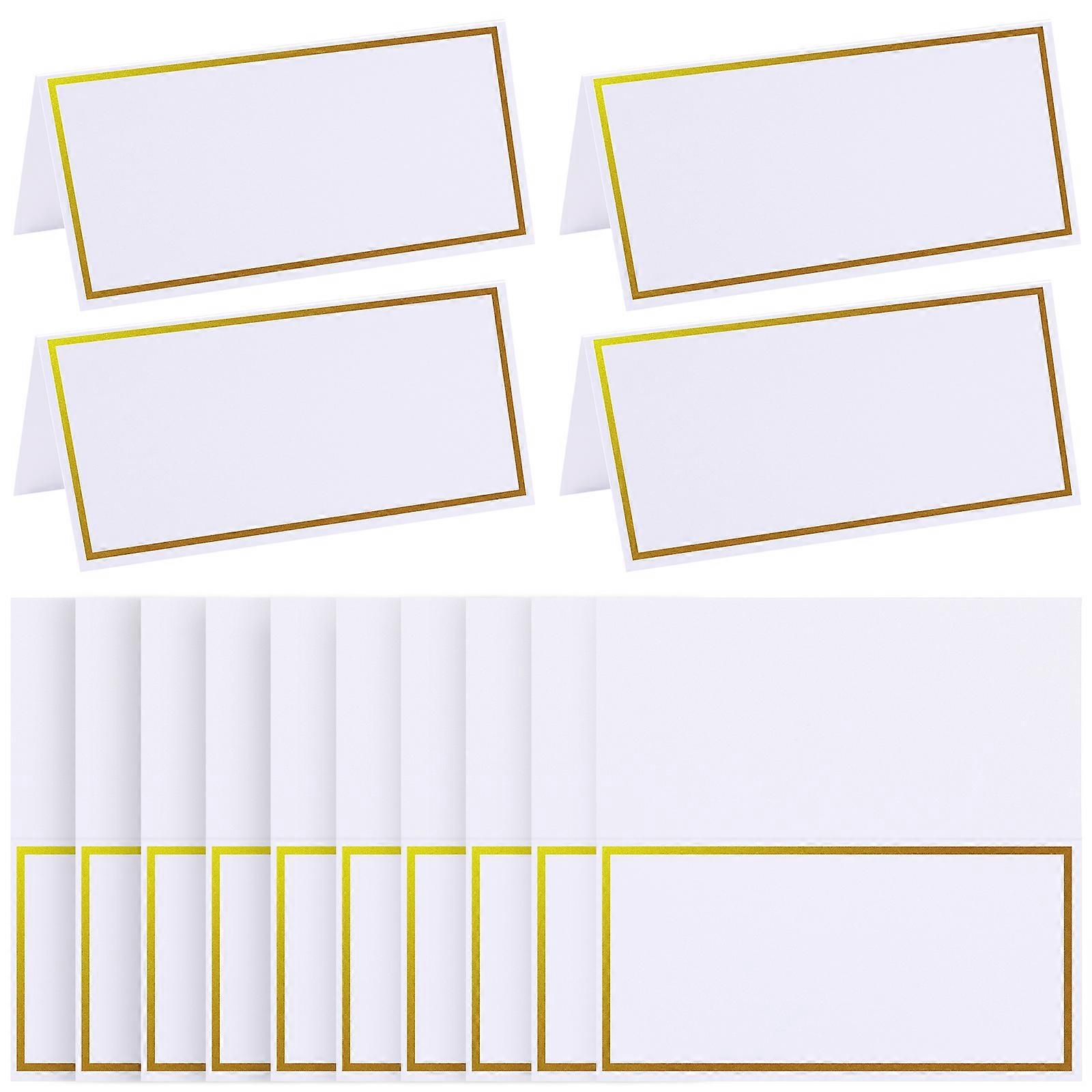 20 Tischkarten Im Bronzing-design Mit Struktur, Platzkarten Für Hochzeiten, Bankette Und Abendessen-1010cm