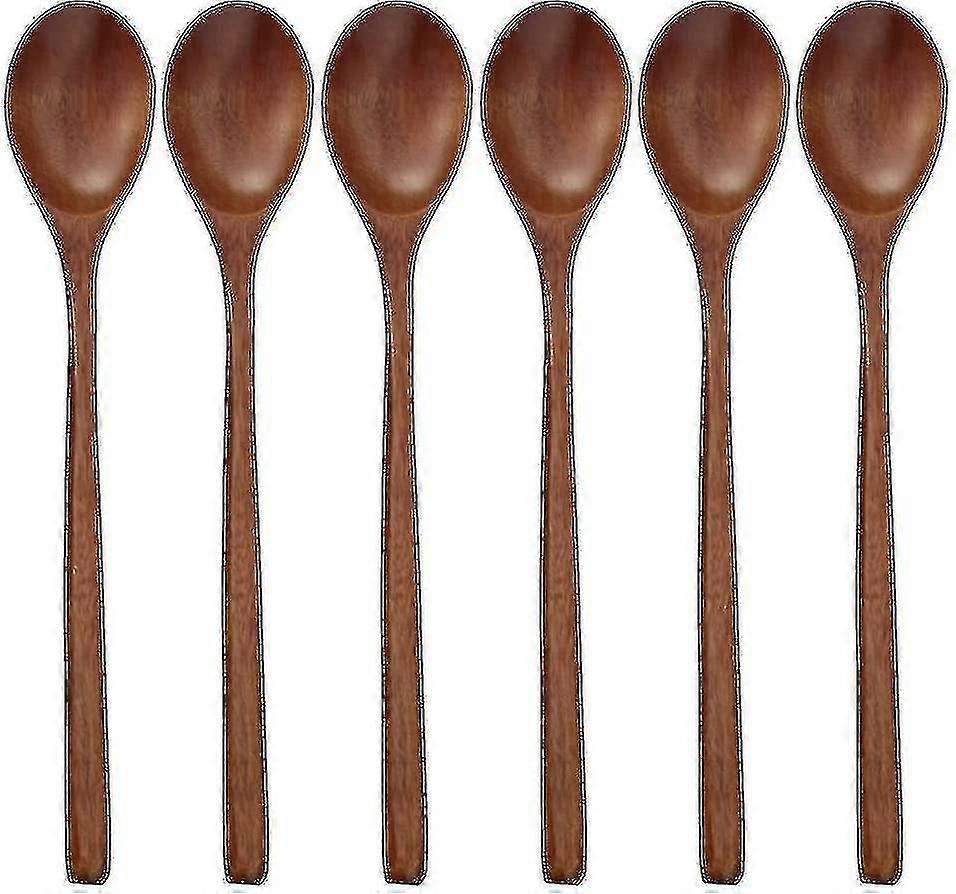 Stück Holzlöffel, Suppenlöffel Aus Holz Zum Essen, Mischen Und Rühren