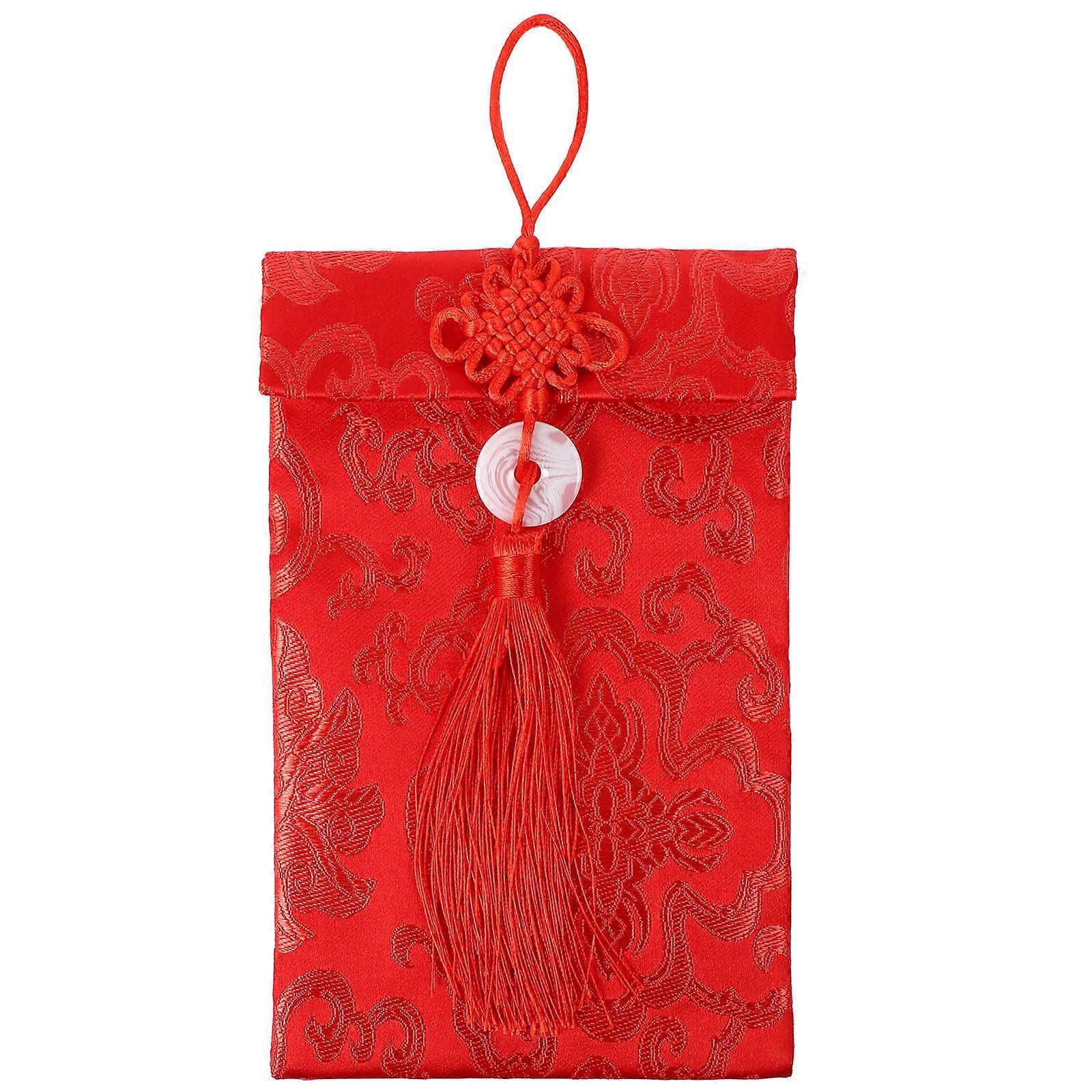Neujahrs-brokat-umschläge, Rote Umschläge, Weihnachtsfeier, Goldprägung, Rote Umschläge-19x12x1cm