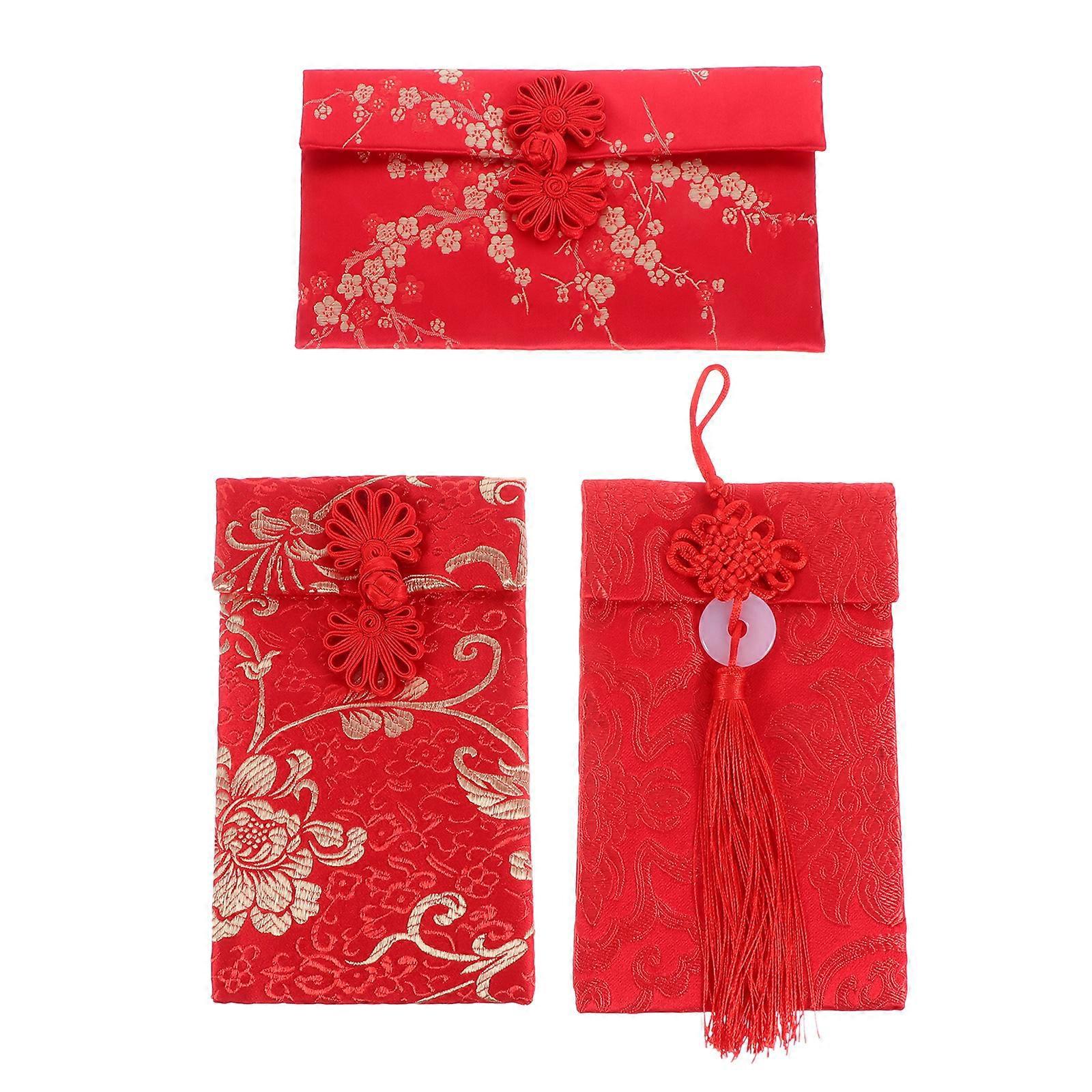 Rote Umschläge, Chinesische Hochzeitsumschläge, Klassische Rote Umschläge Für Neujahr-17.5x10.5x1cm-red