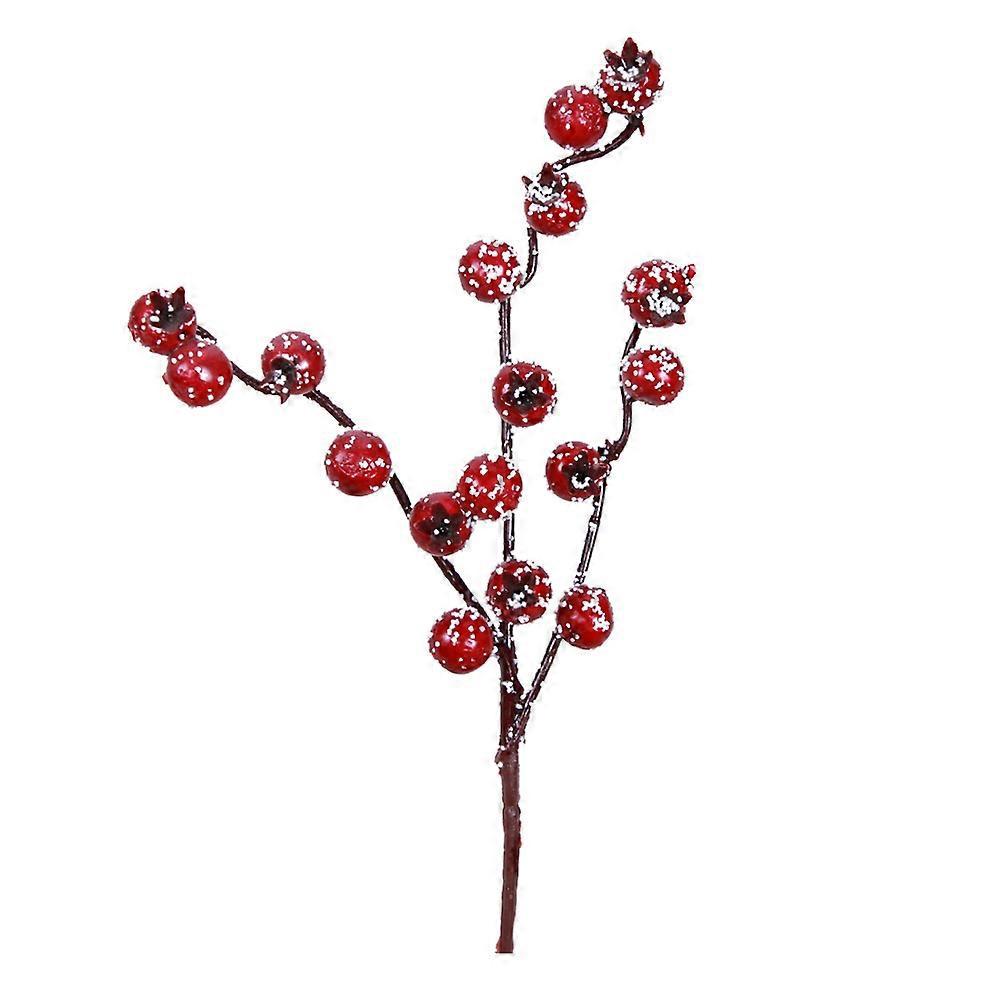3er-set Künstliche Granatapfelblüten- Und Beerenzweige (rot)-24.5cm-red