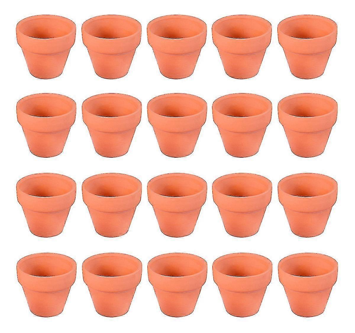 Roter Keramik-blumentopf, Internationaler Runder Blumentopf, Feiner Keramik-tontopf, Sukkulenten-gärtnerei-topf, Atmungsaktiver Tontopf (20 Stück)