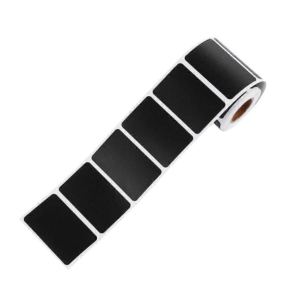 300 Stück/rolle Pvc-tafeletiketten, Rechteckig, Selbstklebend, Umweltfreundliche Tafeletiketten, Aufkleber, Gewürzflaschenschilder Für Bar, Zuhause, Büro, Küche (schwarz)-5.5x3.5 Cm-black
