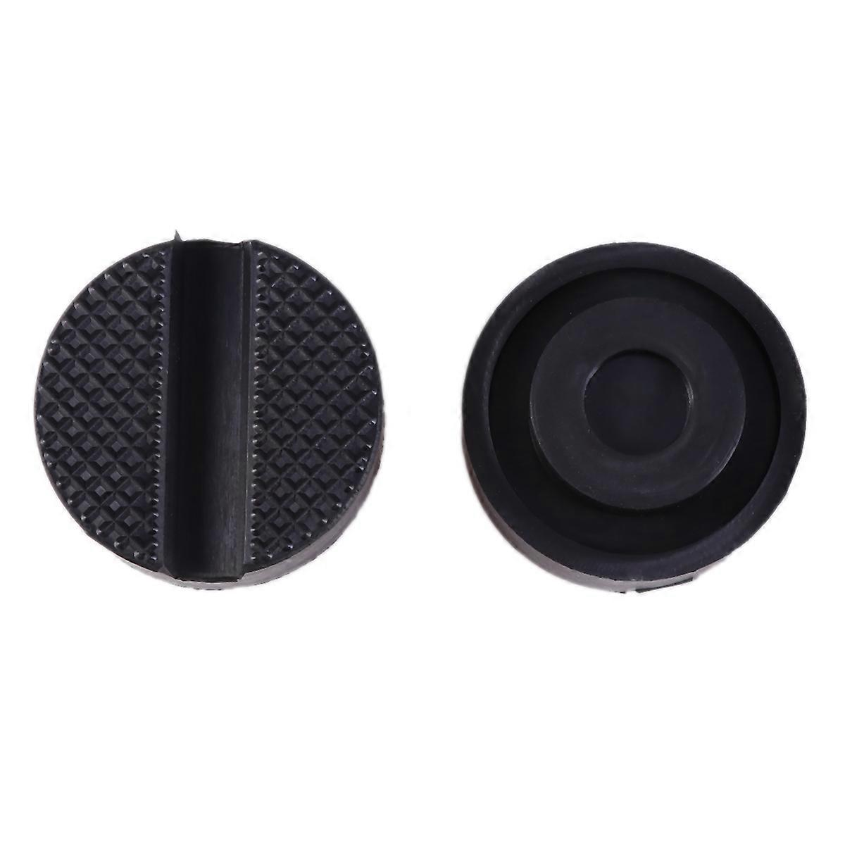 2 Stück Gummi-wagenheberauflagen, Hydraulik-wagenheberscheiben, Geschlitzte Rahmenschutzschienen, Wagenheber-schutzadapter, Wagenheber-werkzeuge (schwarz)-2pcs-black
