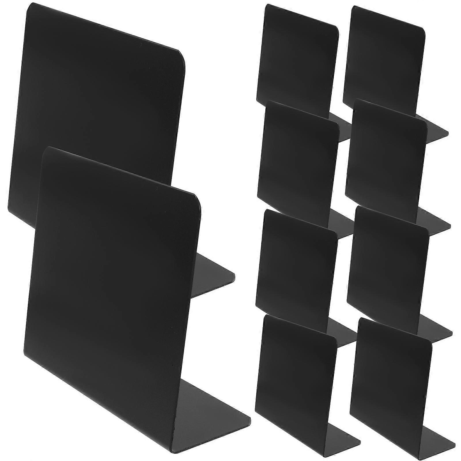 10 Mini-tafelschilder, Abwischbare Tischschilder, Wiederverwendbare Tisch-nachrichtentafel-10x7.5cm-black