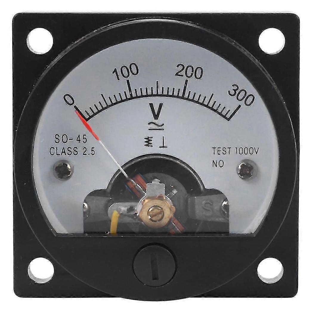 Ac 0-300v Rund-analog-einbaumultimeter, Voltmeter, Schwarz