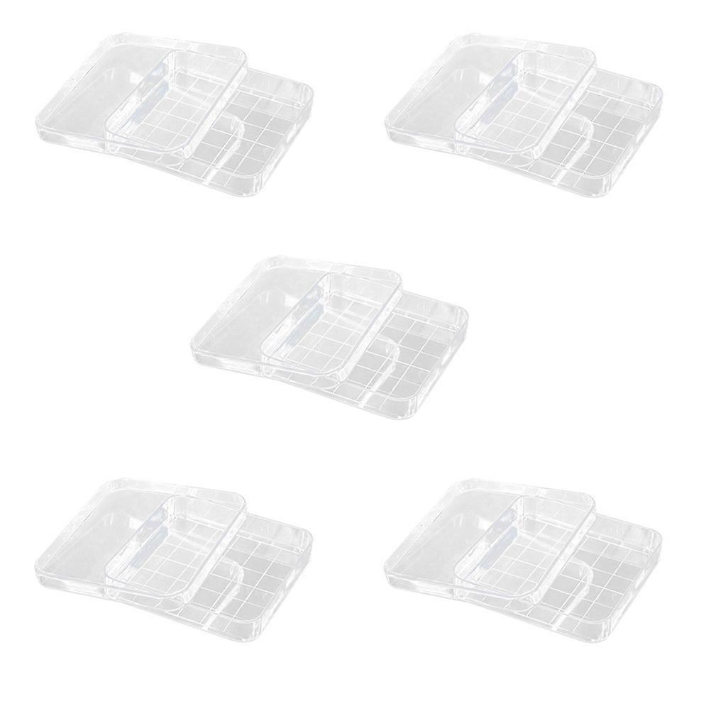 5 Stück Petrischalen Mit Glasdeckel Für Die Anzucht Von Kulturen, Petrischalenhalter, Anzuchtschalen, Einweg-petrischalen-10x10cm-transparent
