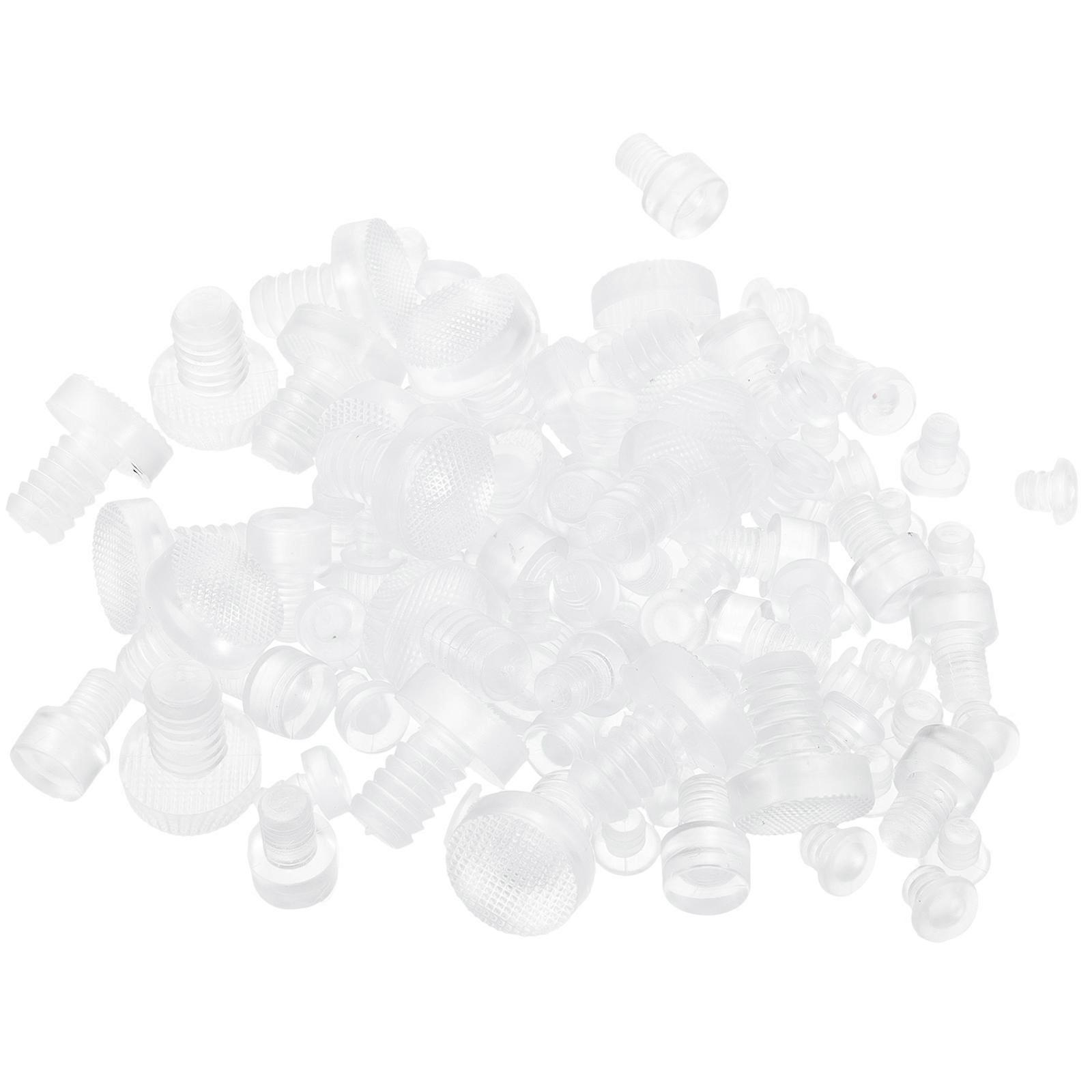 100 Stück Glas-tischpuffer, Transparente Gummipuffer Für Glastische, Gummigriffe-2x1.5cm-transparent