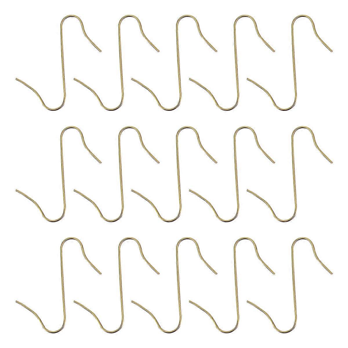 100 Stück Kreative Metallhaken Zum Aufhängen Von Weihnachtsdekorationen-3.3x4cm-golden