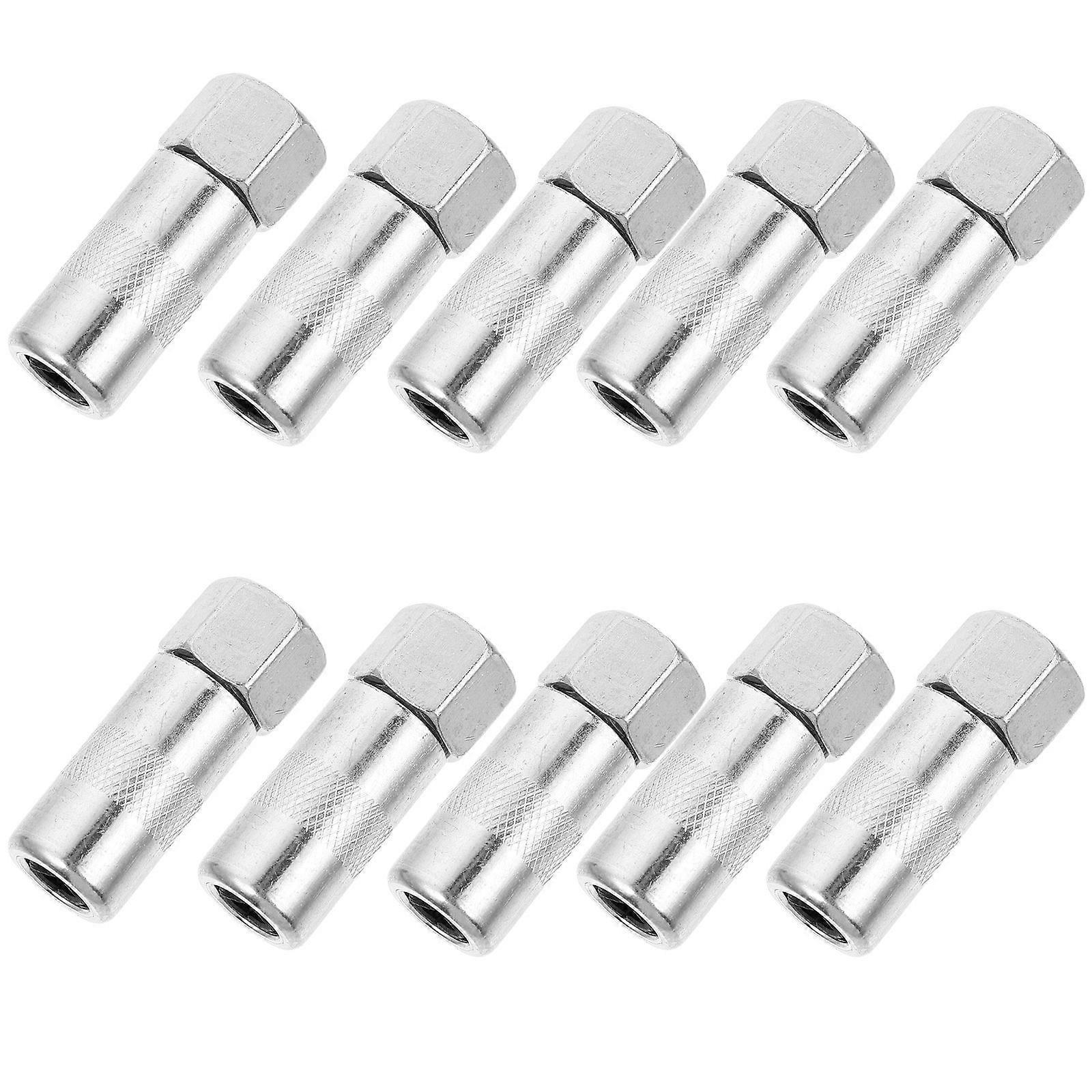 10 Stück Robuste 4-backen-schmiernippel Mit Hoher Härte, Fettspritzkupplung-4x1.6cm-silver