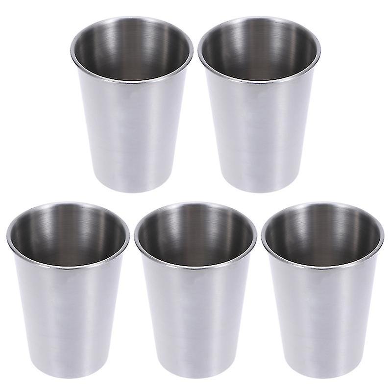 5-teiliges Set Bierkrüge Aus Edelstahl