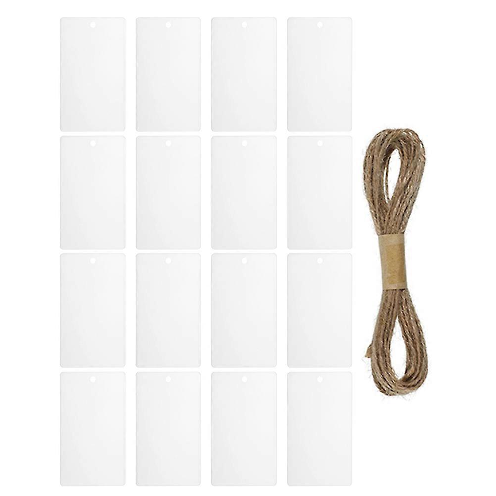 16 Weiße Hängeetiketten Für Wäschekörbe, Küchenablagen, Vorratskörbe, Speisekammerkörbe-white