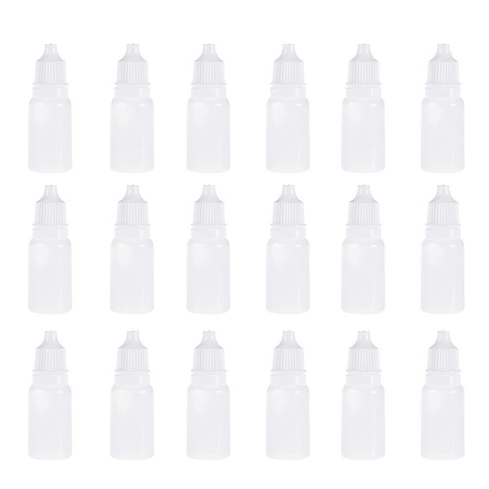 50 Stück 10 Ml Leere, Quetschbare Tropfflaschen Aus Kunststoff Für Augentropfen (weiß)-6x2.2cm-white