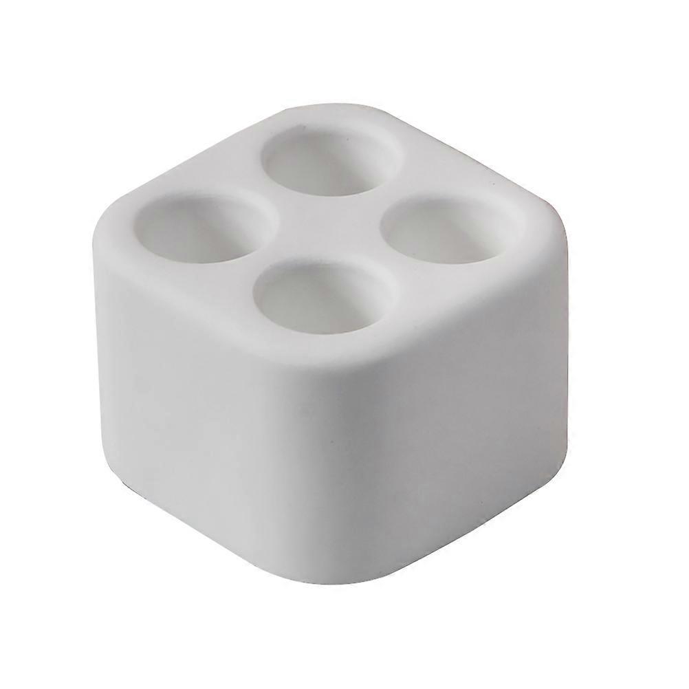 Mini-zahnbürstenständer Aus Diatomit, Hygroskopisch, Weiß-5.5x5.5cm-white