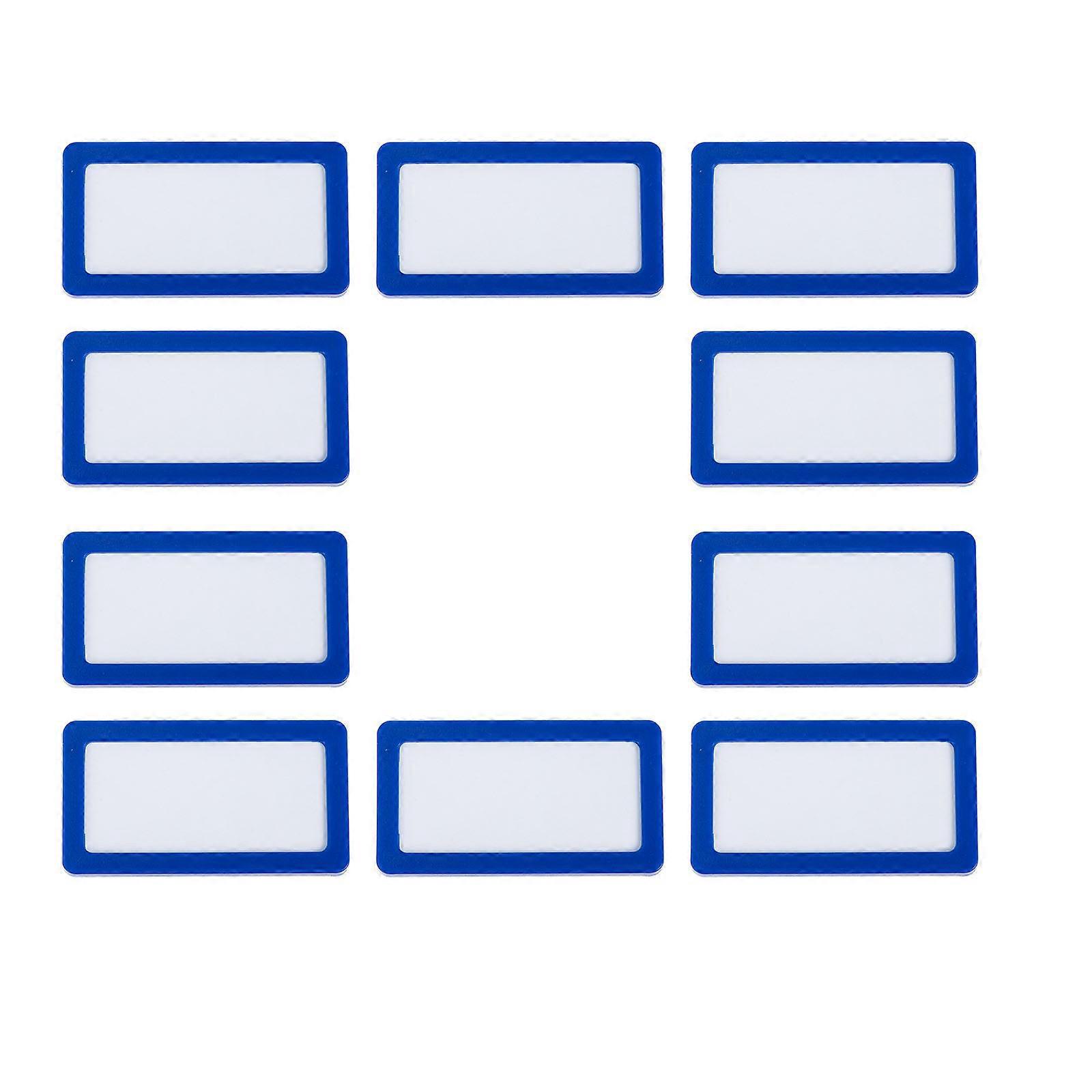 10 Stück Magnetische Etikettenhalter Für Regale, Whiteboards, Wände Und Schränke-5.1x2.7cm