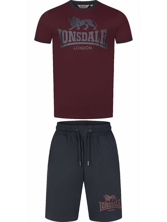 Lonsdale Trainingsanzug Maist T-Shirt & Shorts Set Normale Passform