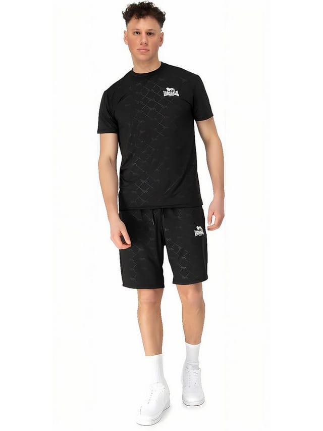 Lonsdale Trainingsanzug Prestwood Funktionsshirt & Shorts Set Normale Passform