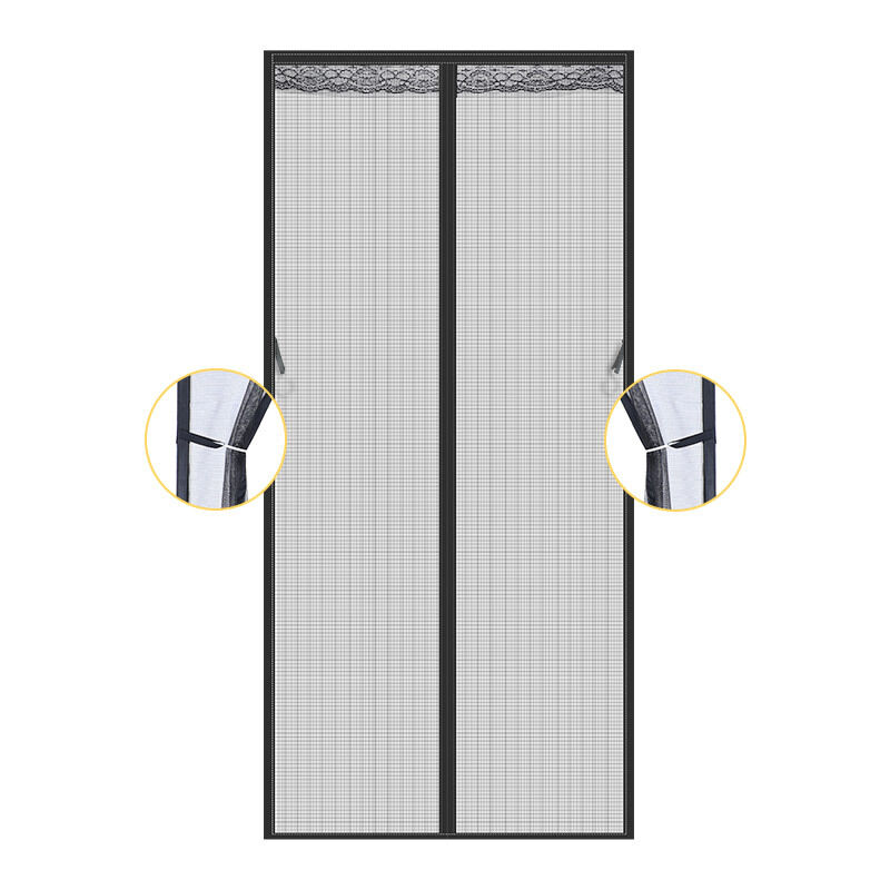 Magnetisches Tür-/fenster-moskitonetz 70 X 210 Cm, Fliegen- Und Insektenschutzgitter, Türvorhang, Magnetisches Moskitonetz Mit Klebestreifen Und Automatischem Verschluss - Crezuo