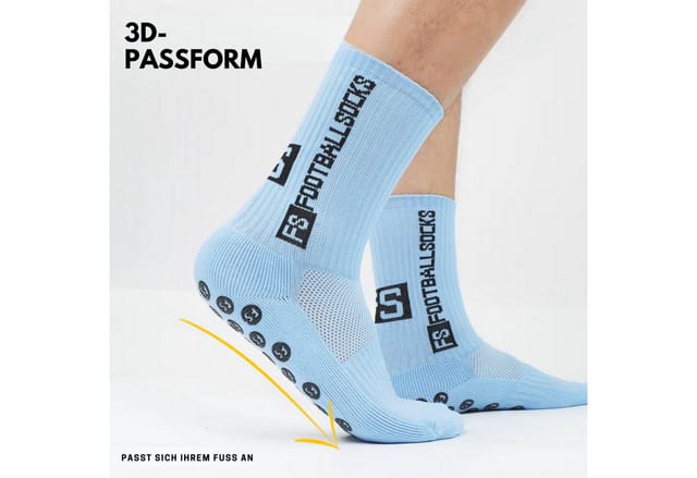 ARMORAX Sportsocken Fußball Socken Unisex – Antirutsch-Noppen, atmungsaktives Mesh (Paar, 1-Paar, Paarweise) Atmungsaktive Socken mit 3D-Form & Anti-Rutsch