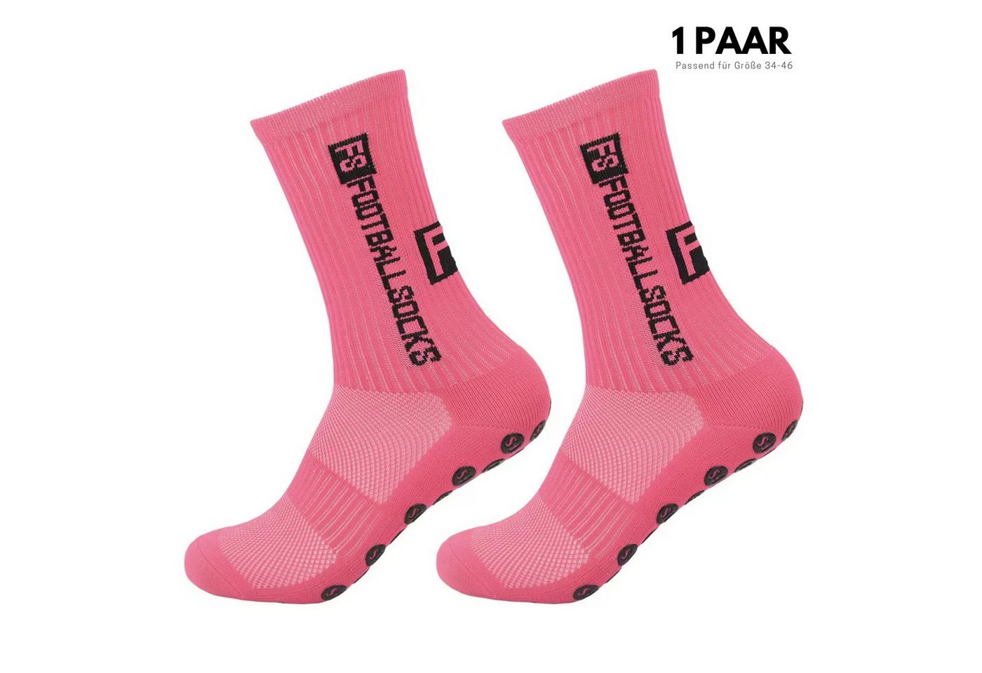 ARMORAX Sportsocken Fußball Socken Unisex – Antirutsch-Noppen, atmungsaktives Mesh (Paar, 1-Paar, Paarweise) Atmungsaktive Socken mit 3D-Form & Anti-Rutsch Bild 3